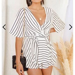 12Tribe.com Striped Romper